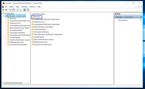 remove certificates from windows 10